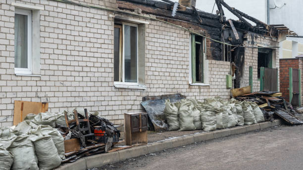 Professional Fire Damage Removal technician working in Brookhaven, PA